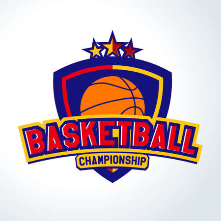 Basketball logo,Templates of sport T-Shirt.のイラスト素材