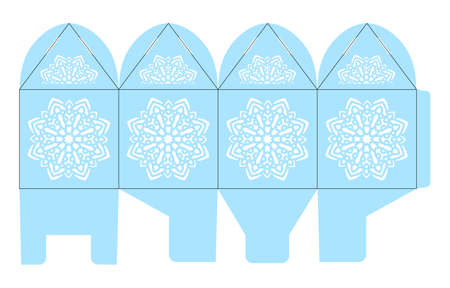 Birdcage favor box. Christmas giftのイラスト素材