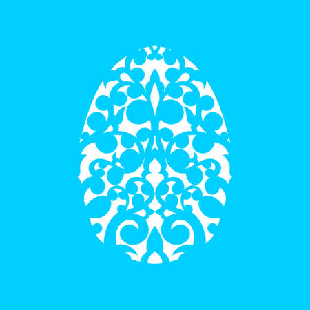 Happy Easter Laser cutting template for greeting cardsのイラスト素材