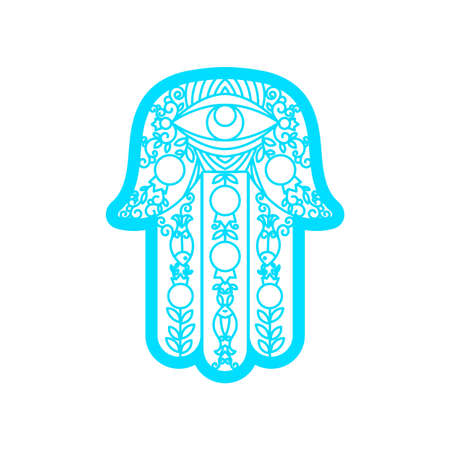 Vector Laser cutting template  Hamsaのイラスト素材