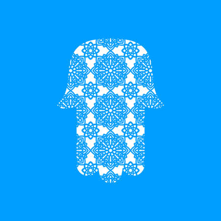 Laser cutting template  Hamsa.のイラスト素材