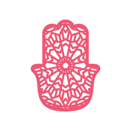 Vector Laser cutting template  Hamsaのイラスト素材