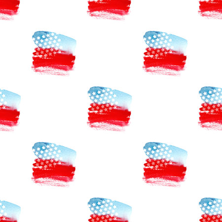 Independence day 4 th july seamless patternの写真素材