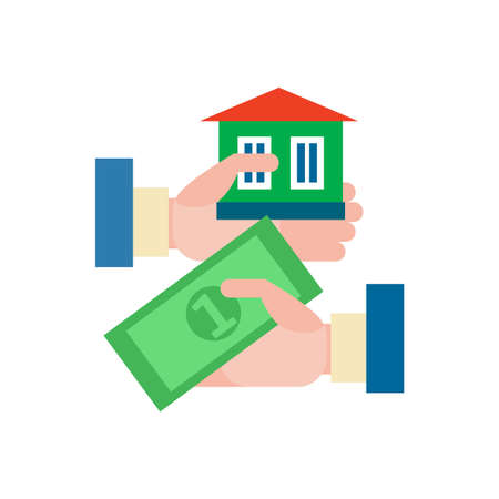 Sale of an apartment, a house.のイラスト素材