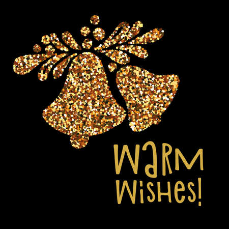 Christmas banner warm wishes.のイラスト素材