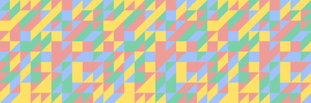 Seamless geometric triangle pattern. Abstract retro Vector
