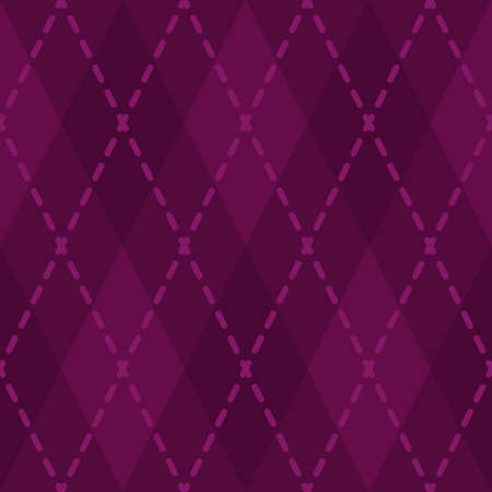 Argyle seamless pattern. Geometric vector rhombus ornamentのイラスト素材