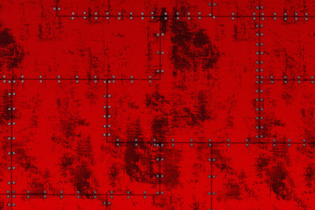 Riveted metal. 3D rendering