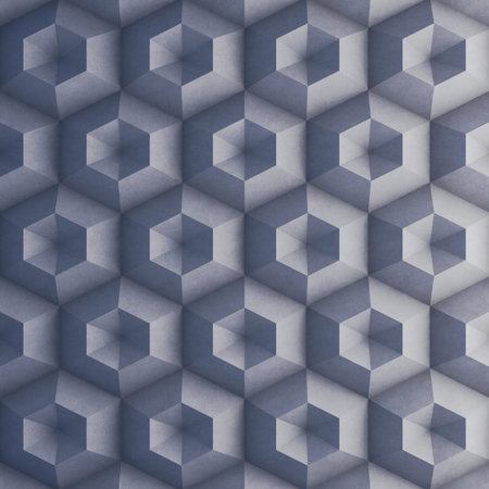 Polygonal concrete wall as background. 3D rendering