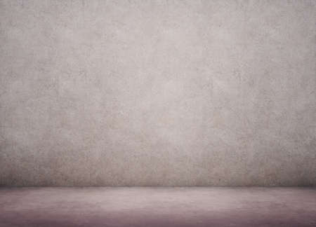 Concrete wall and floor. 3D renderingの写真素材