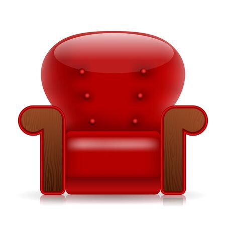 Vector chair on white backgroundのイラスト素材