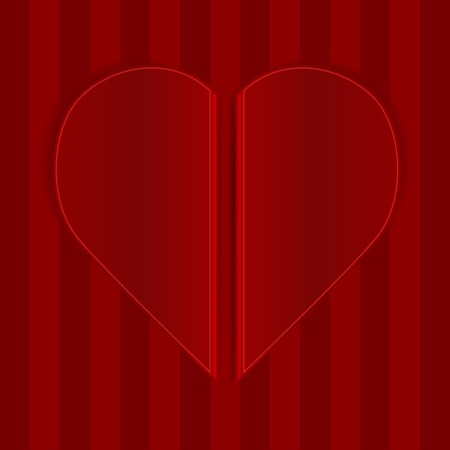 Heart made Ð²Ðâ¹Ð²Ðâ¹from two books. Card on Valentine's Day.のイラスト素材