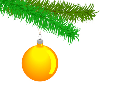 Christmas Ball Isolated On Whiteのイラスト素材