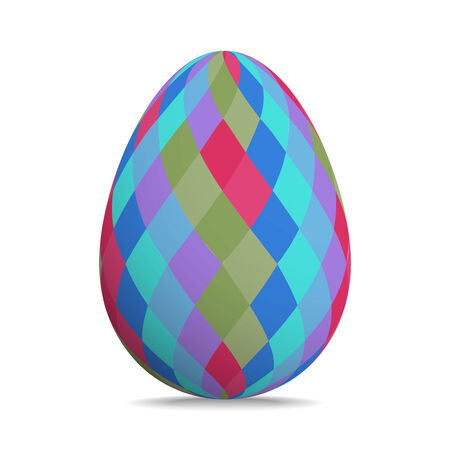 Easter egg isolated on whiteのイラスト素材