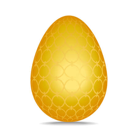 Easter egg isolated on whiteのイラスト素材