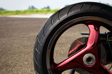 superbike wheelの写真素材