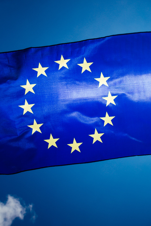 European Union Flag. Voting concept.の写真素材