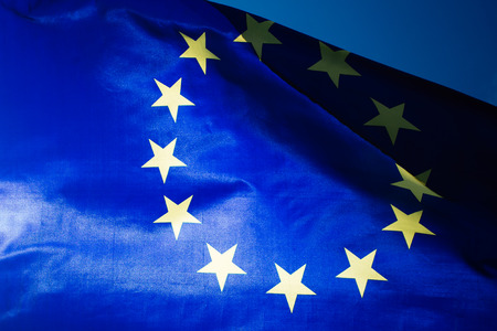 European Union Flag. Voting concept.の写真素材