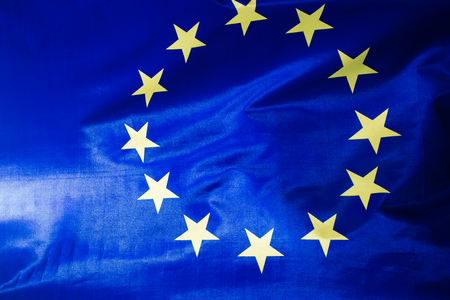European Union Flag. Voting concept.の写真素材