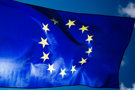 European Union Flag. Voting concept.の写真素材
