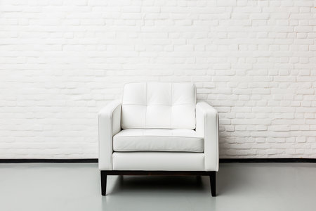 White leather sofa decoration in living room interior - Vintage Light Filter effectの素材