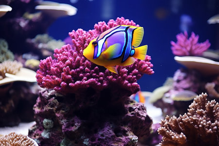 Underwater world with corals and reefs, seascapeの素材