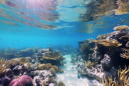 Tropical Underwater Animals, Exotic Fish, Diving and Ecosystemの素材