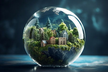 ecological green natural background. High quality photoの素材