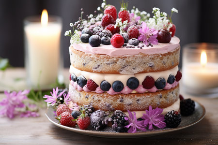 Easter concept, eggs and Easter cake. High quality photoの素材