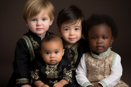 group of people of different cultures and nationalities, equality, tolerance and discrimination. High quality photoの素材