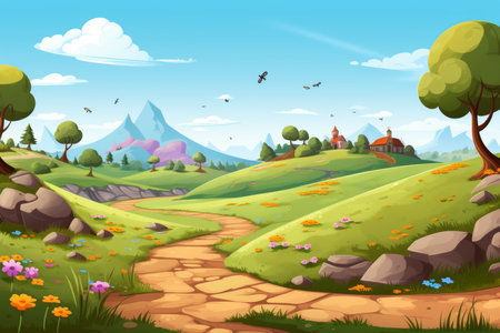 spring background with soft pastel colors and floral patterns for designの素材