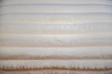 Texture of light plush blanket close-up. High quality photo