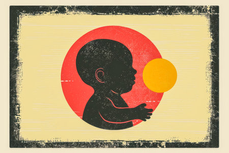 Little Newborn Motherhood Concept. High quality photoの素材