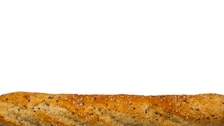 Bread isolate with space for text on top