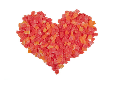 Red Heart, Composed Of Sweet Candied Fruit