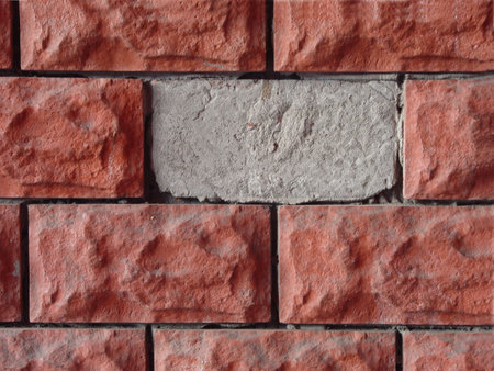 The defect in the lining of the wall tiles                               