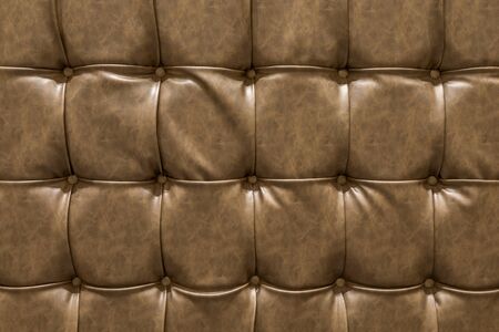 Pattern brown leather sofa texture background.の写真素材