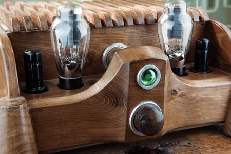 Natural wood tube amplifierの写真素材