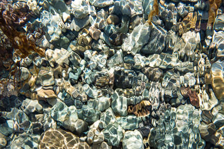 pacific ocean bottom rocksの写真素材