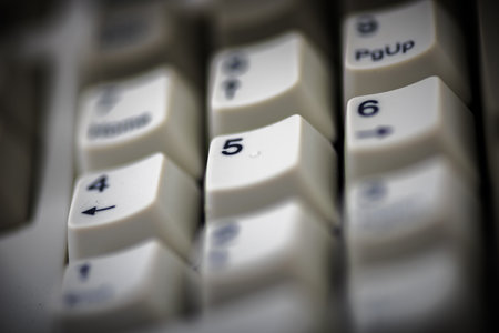 An Old Computer Keyboard - Vintage style backround