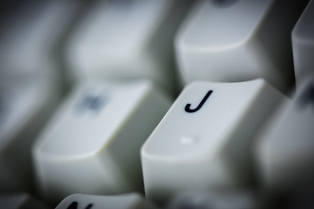 An Old Computer Keyboard - Vintage style backround