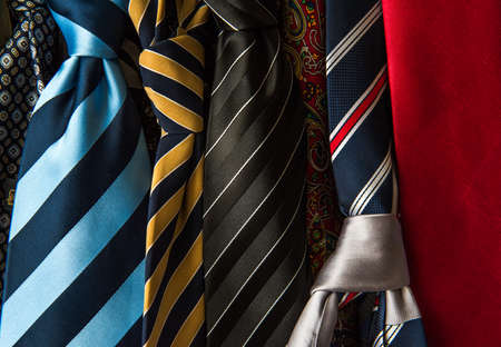 accessories for men: tiesの写真素材