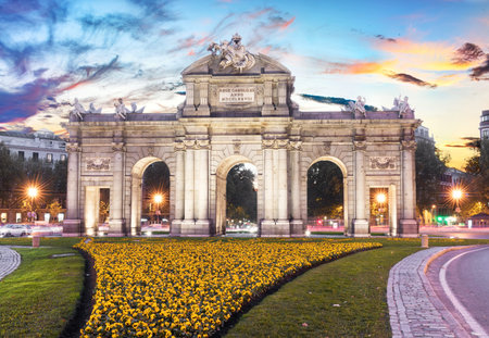 Madrid, Spain - One of the central streets