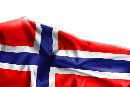 Waving Flag of Norway, Europeの写真素材
