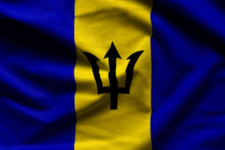 Barbados Waving Flagの写真素材