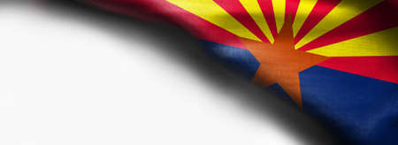 Fabric texture of the Arizona flag background.の写真素材