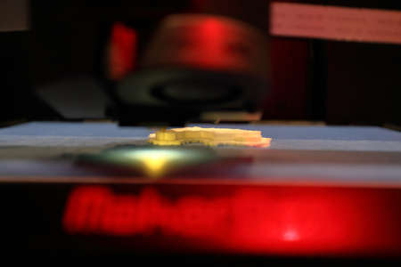 KYIV, UKRAINE - FEBRUARY 24, 2016: Innovation and tehnologies of 3d printingのeditorial素材