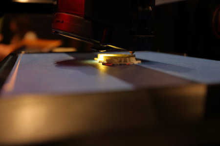 KYIV, UKRAINE - FEBRUARY 24, 2016: Innovation and tehnologies of 3d printingのeditorial素材