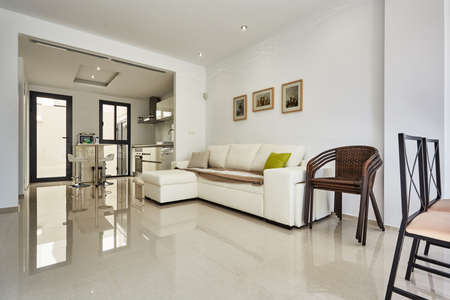 Orihuela, Spain- June 18, 2016: Apartments and villas for tourists near the sea in Spain in the region Orihuela.のeditorial素材