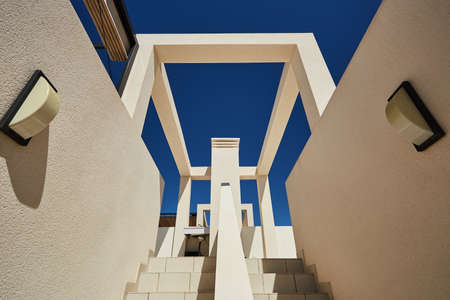 Orihuela, Spain- June 18, 2016: Apartments and villas for tourists near the sea in Spain in the region Orihuela.のeditorial素材